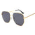 Damen moderne geometrische Sonnenbrille Karnz