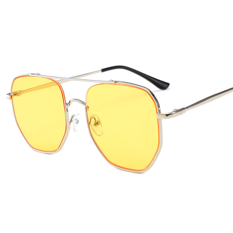 Damen moderne geometrische Sonnenbrille Karnz