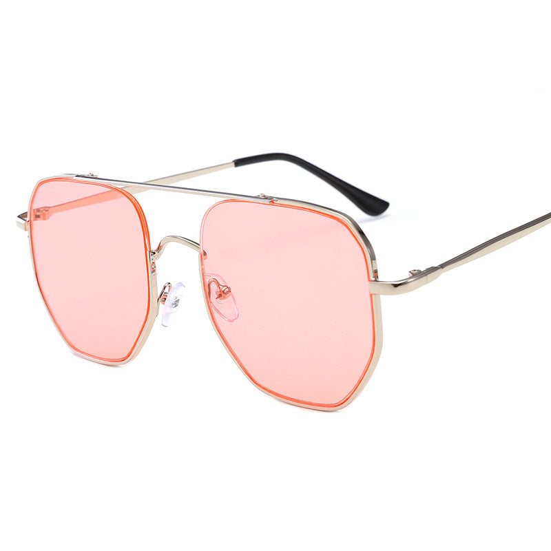 Damen moderne geometrische Sonnenbrille Karnz