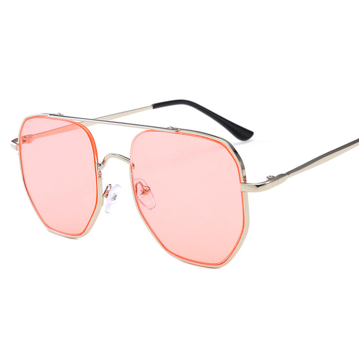 Damen moderne geometrische Sonnenbrille Karnz