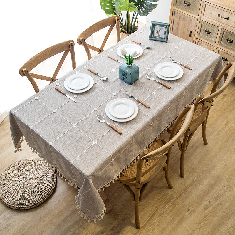 Stylische dekorative Tischdecke