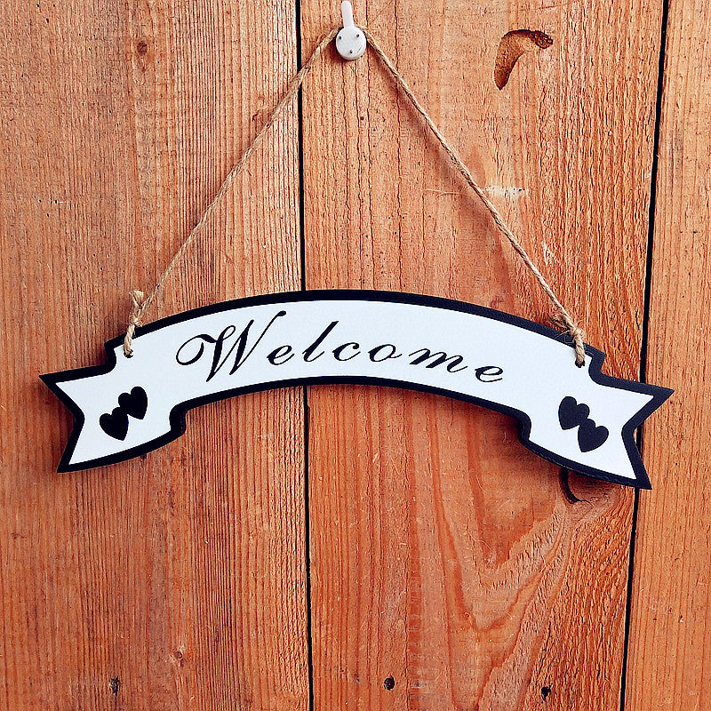 Dekoratives Willkommensbanner-Schild