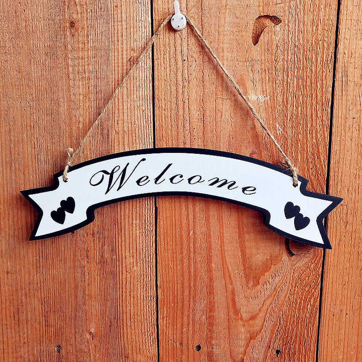 Dekoratives Willkommensbanner-Schild