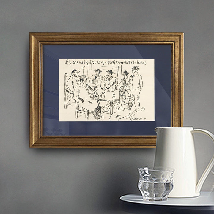 Vintage-inspirierte gerahmte Kunstwerke