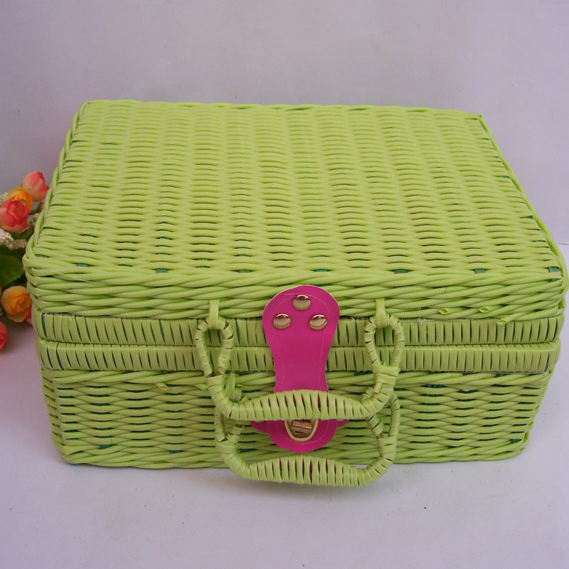 Vielseitige Handgewebte Weidenlagerbox Karnz