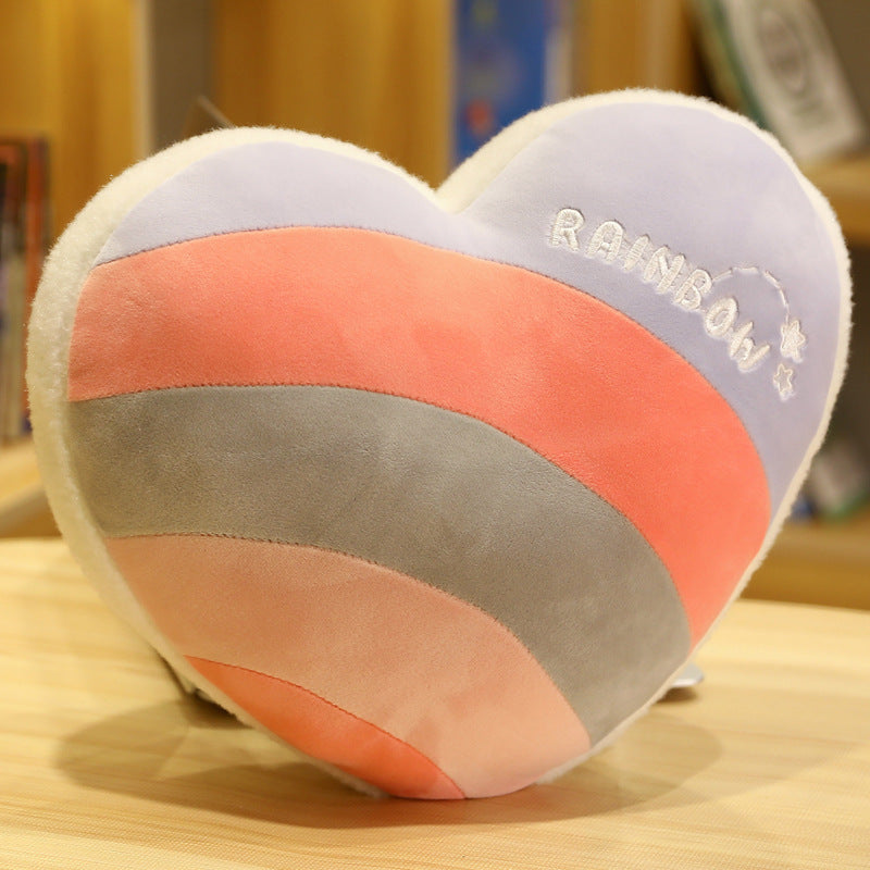 Plüsch-Kissen mit Sternen- und Regenbogenmotiven