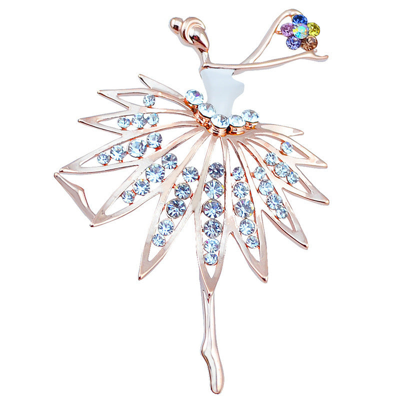 Künstlerische von Ballerinas inspirierte Brosche Karnz