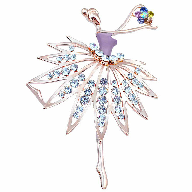 Künstlerische von Ballerinas inspirierte Brosche Karnz
