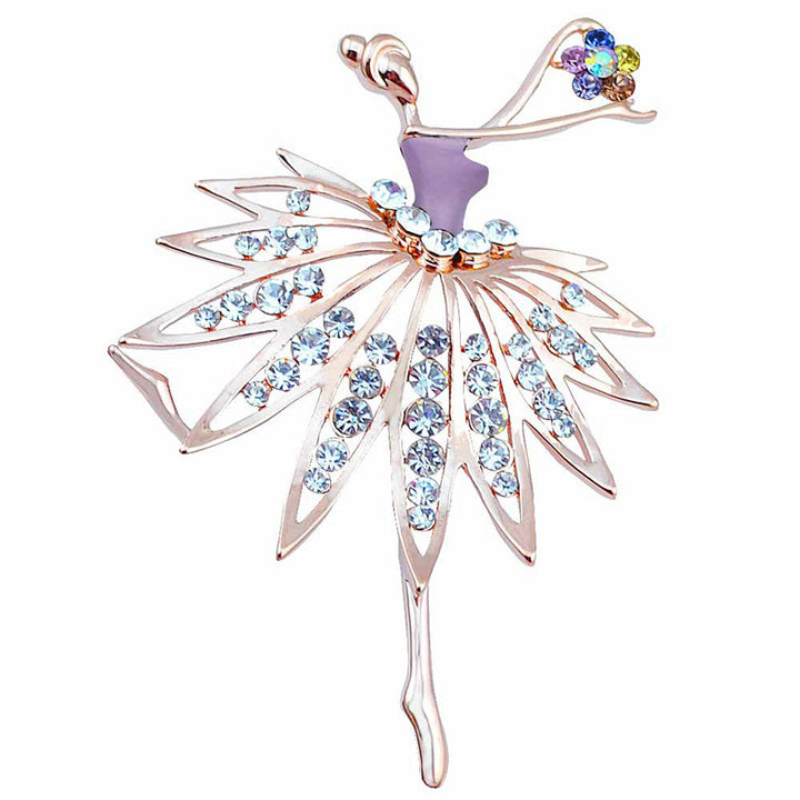 Künstlerische von Ballerinas inspirierte Brosche Karnz