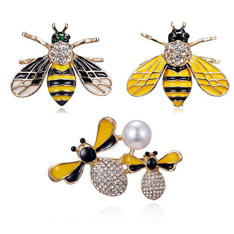 Dekorative von Bienen inspirierte Brosche Karnz