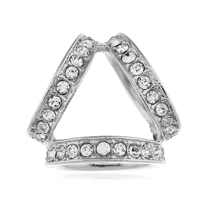 Dekorative mit Strass verzierte Brosche Karnz