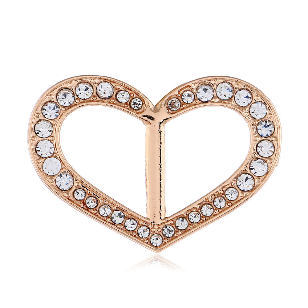 Dekorative mit Strass verzierte Brosche Karnz