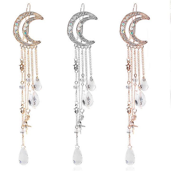 Himmelsmond-inspirierte Dangle-Brosche Karnz