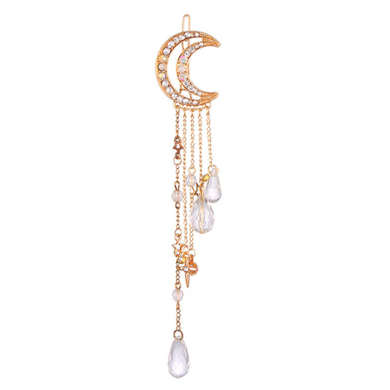 Himmelsmond-inspirierte Dangle-Brosche Karnz