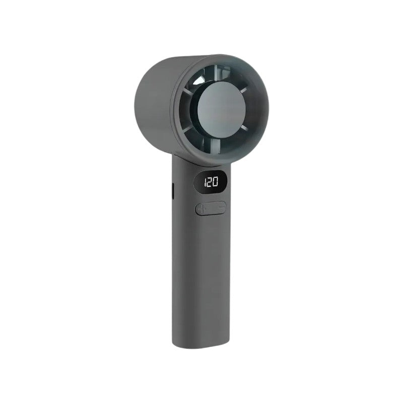 MTech Handheld Hochgeschwindigkeitsventilator – Wiederaufladbarer USB Mini Ventilator mit 120 Geschwindigkeiten & Anzeige | Karnz