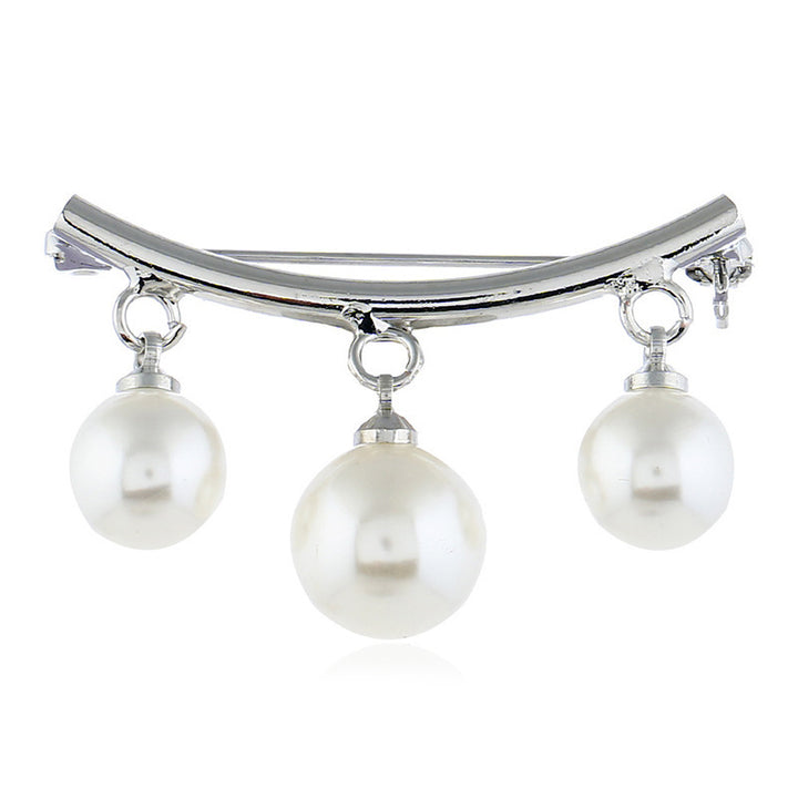 Elegante Perlen Tropfen Brosche Karnz