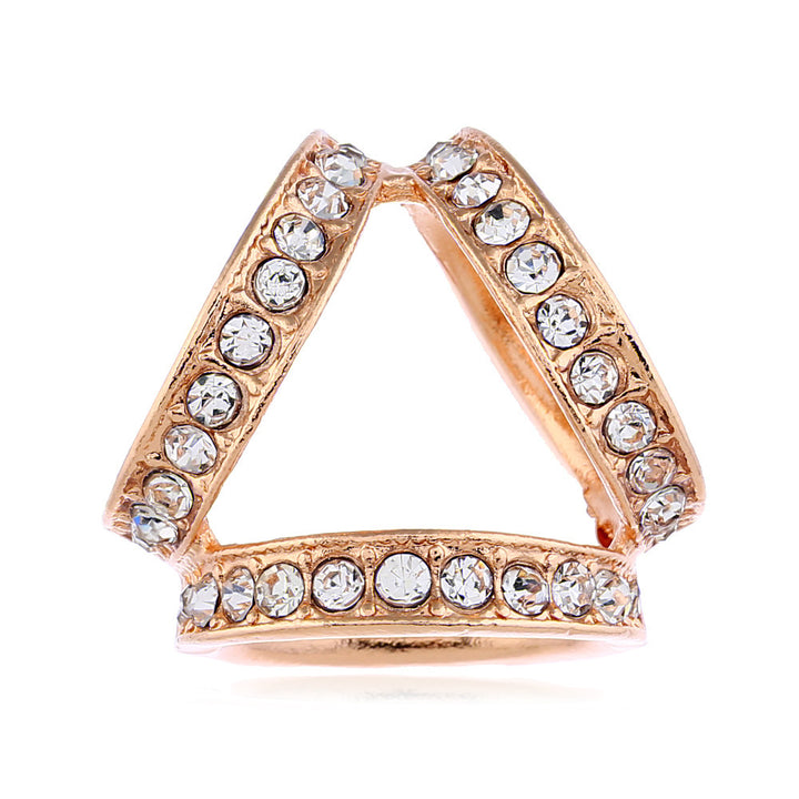 Dekorative mit Strass verzierte Brosche Karnz