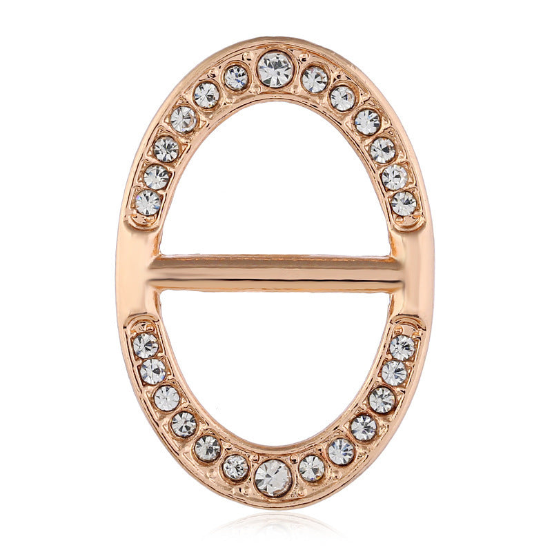 Dekorative mit Strass verzierte Brosche Karnz