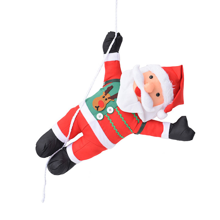 Dekorative Weihnachtsmannfiguren mit Seil