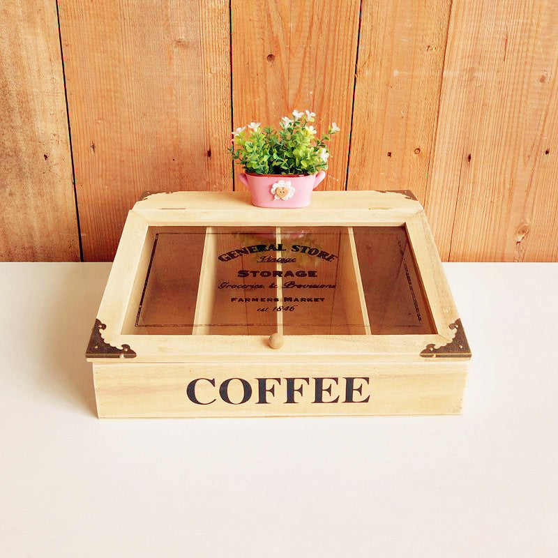 Dekorative Kaffeelagerbox