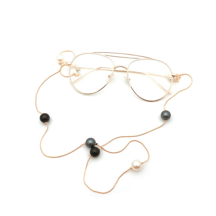 Elegante Perlenakzent Eyewear Kette Karnz