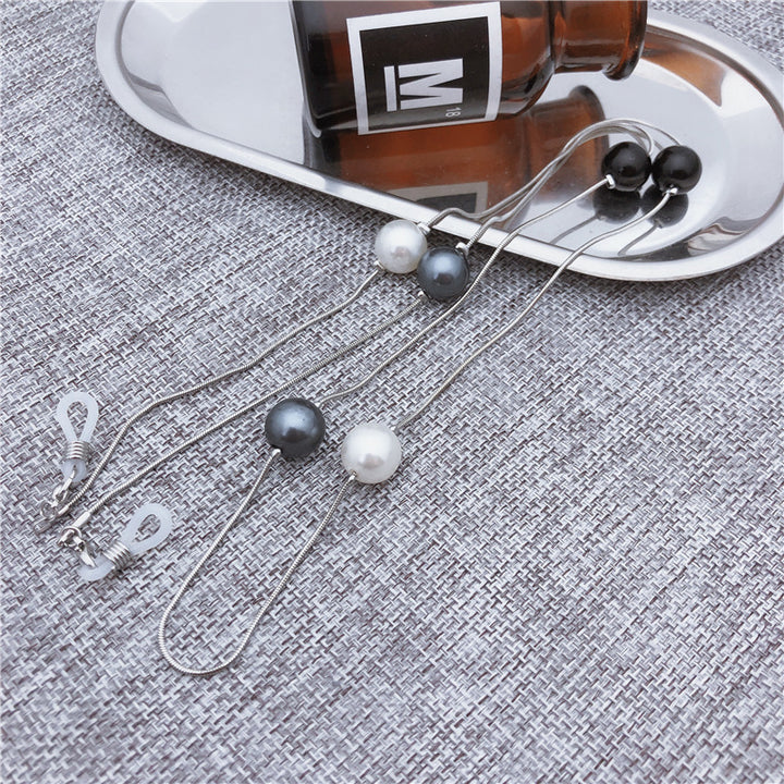 Elegante Perlenakzent Eyewear Kette Karnz