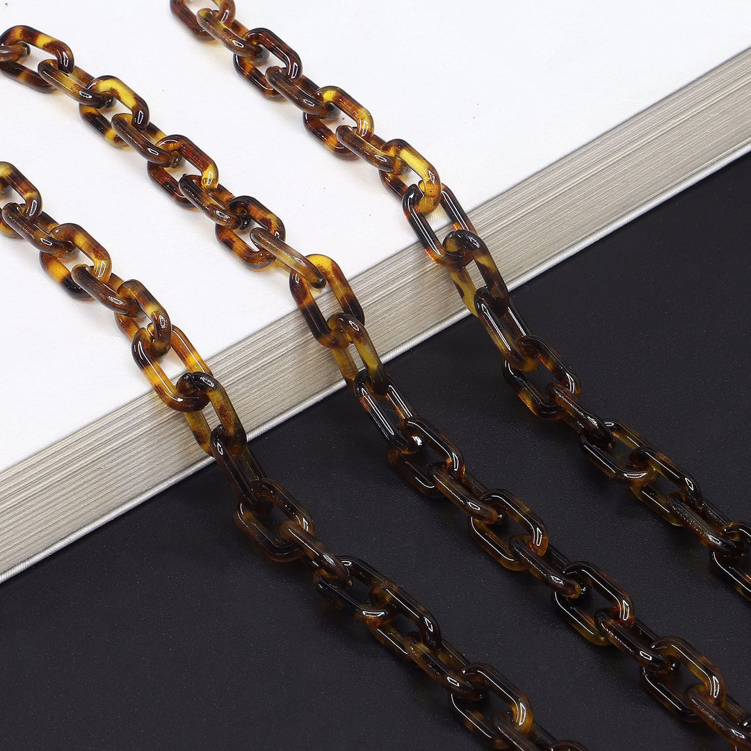 Chunky Harz Brillen Kette Karnz