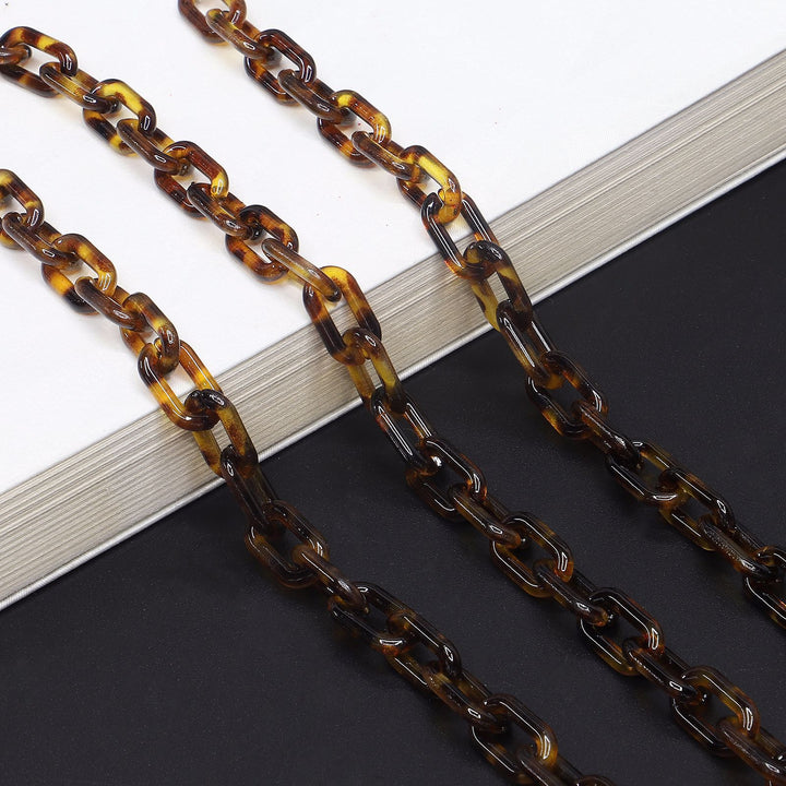 Chunky Harz Brillen Kette Karnz