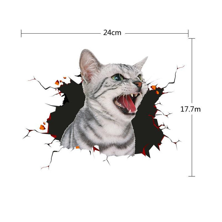 Süßer 3D-Simulations-Tier-Autoaufkleber | Karnz