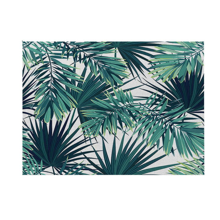 Tropisches Blatt Leinwand Wandkunstpanel