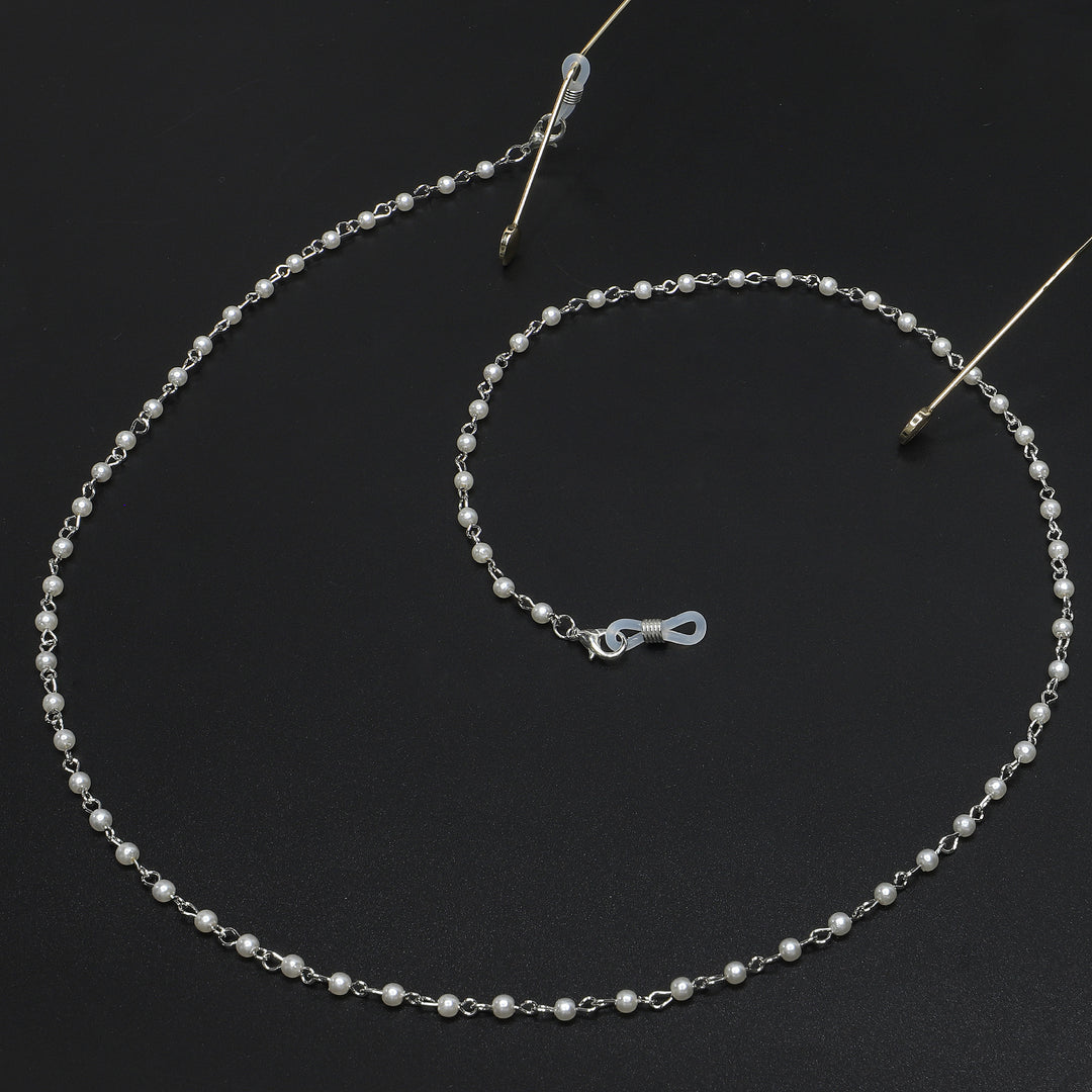 Elegante Perlen Brillen Kette Karnz