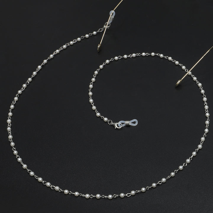 Elegante Perlen Brillen Kette Karnz