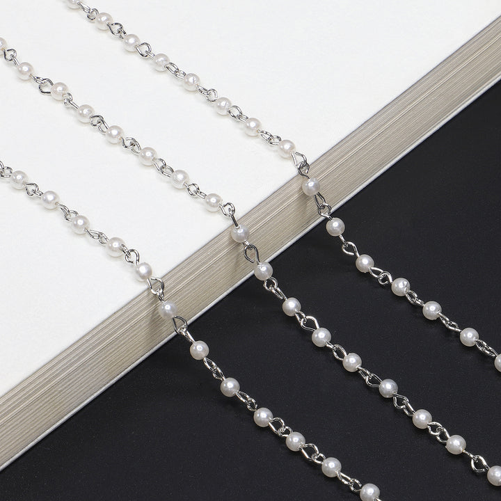 Elegante Perlen Brillen Kette Karnz