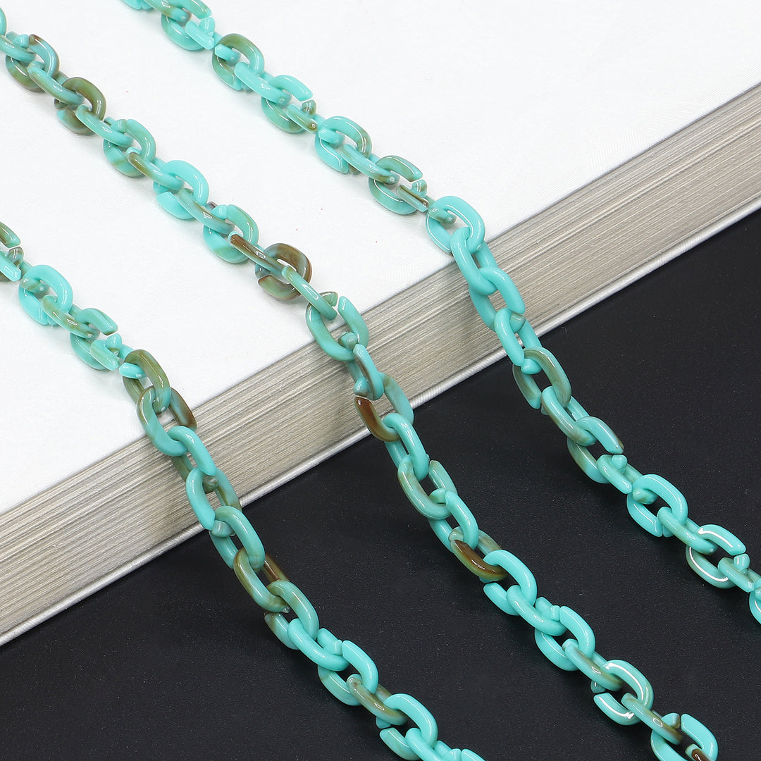 Chunky Harz Brillen Kette Karnz