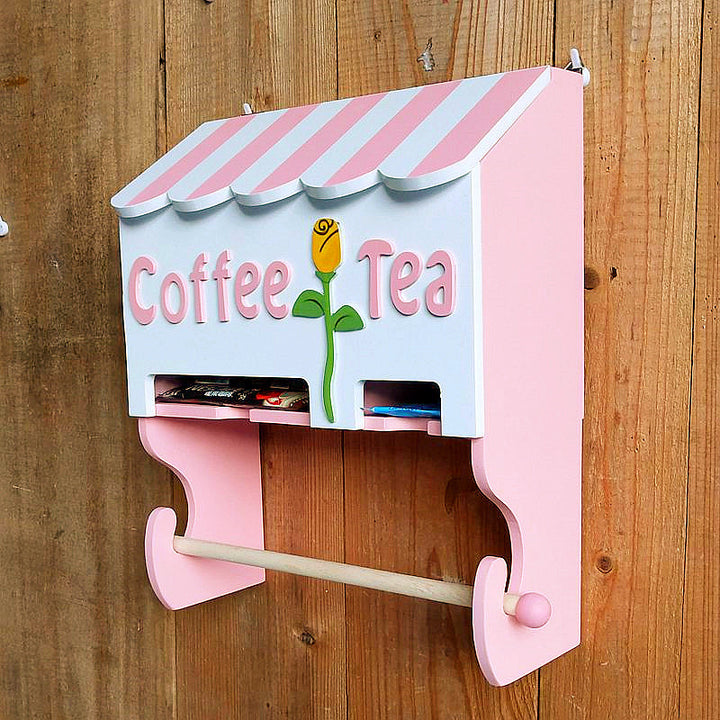 Dekorativer Kaffee- und Tee-Wandorganizer