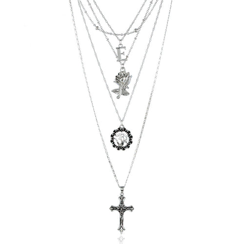 Schichtige religiöse Charm-Halskette Karnz