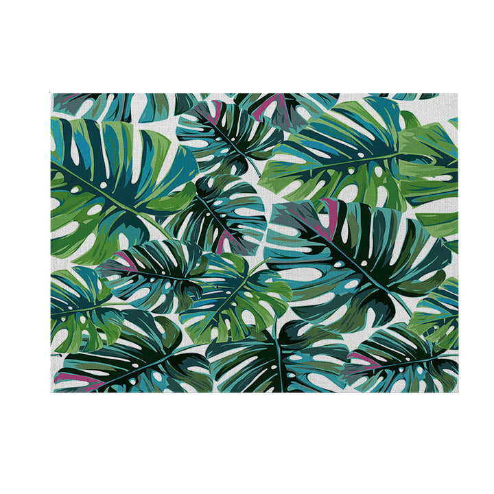 Tropisches Blatt Leinwand Wandkunstpanel