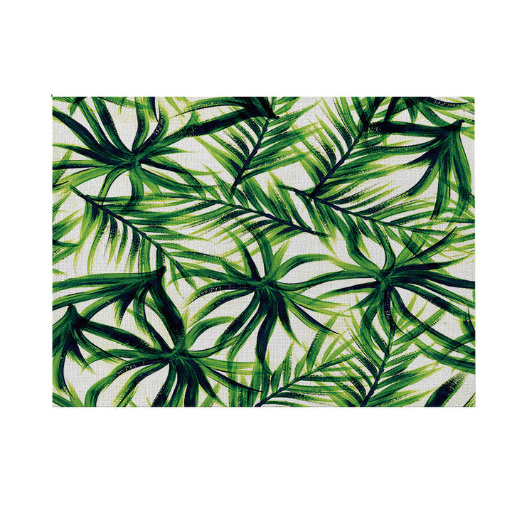 Tropisches Blatt Leinwand Wandkunstpanel