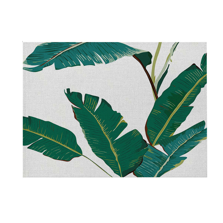 Tropisches Blatt Leinwand Wandkunstpanel