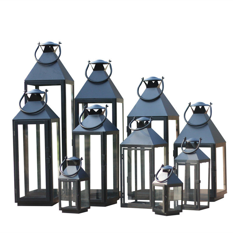 Multi-Size Metall- und Glaslaternen-Kollektion Karnz