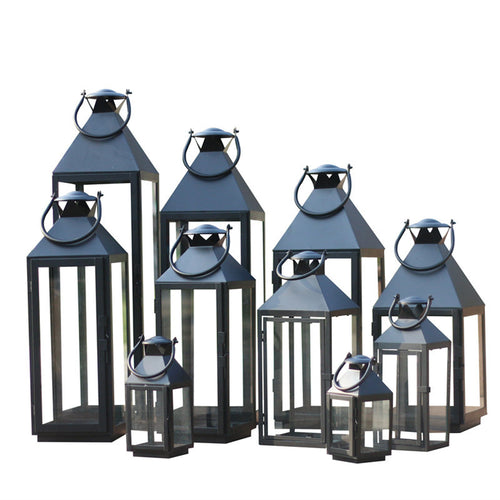 Multi-Size Metall- und Glaslaternen-Kollektion Karnz
