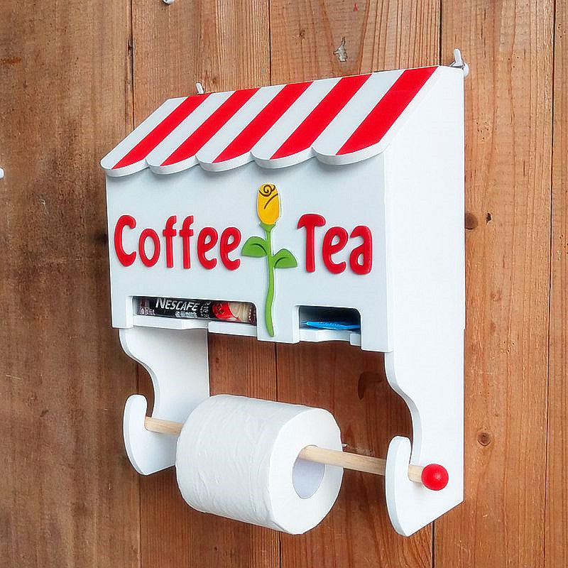 Dekorativer Kaffee- und Tee-Wandorganizer