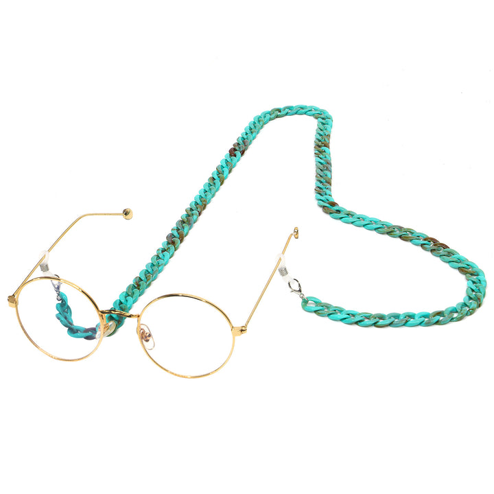 Chunky Harz Brillen Kette Karnz