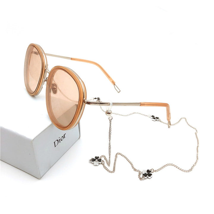 Elegante florale Charme Brillen Kette Karnz