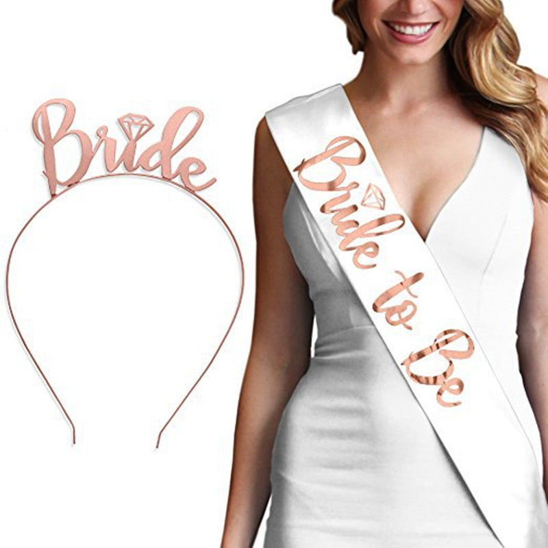 Damen Hochzeitskrone mit Schriftzug Karnz