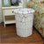 Damen Wäschekorb mit dekorativer Stoffeinlage und praktischem Tragegriff Karnz