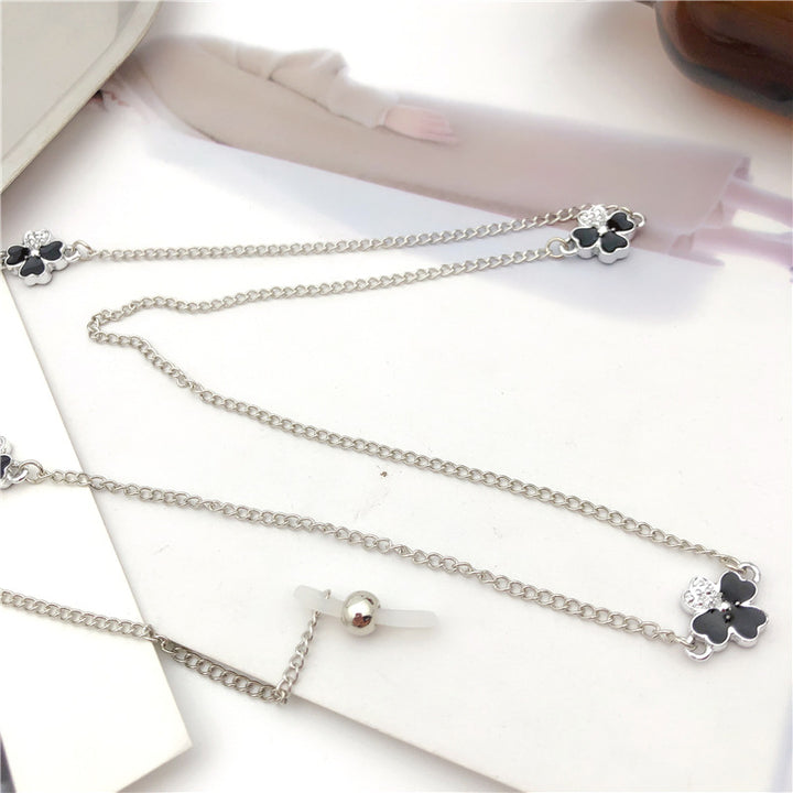 Elegante florale Charme Brillen Kette Karnz