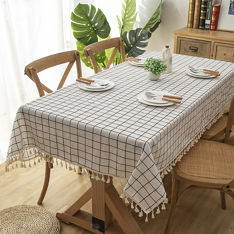 Elegante dekorative Tischdecke