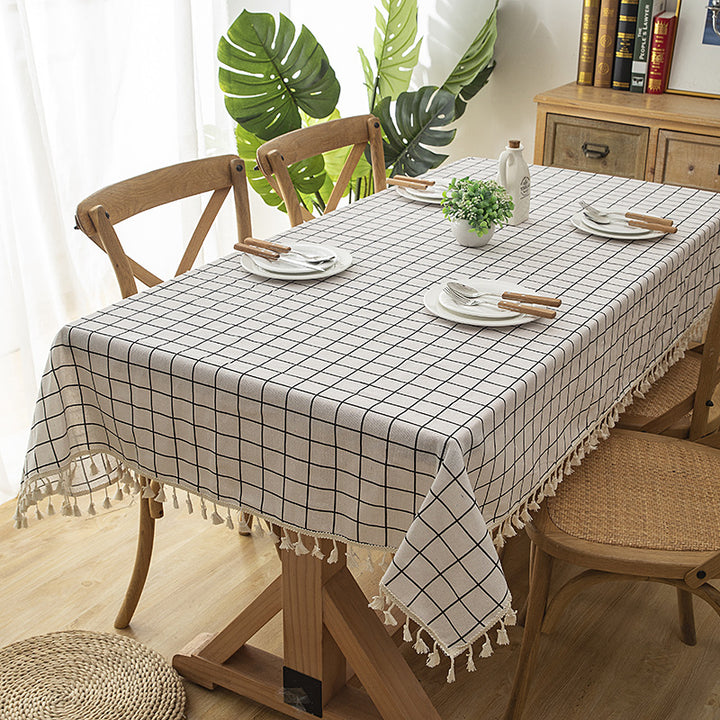 Elegante dekorative Tischdecke