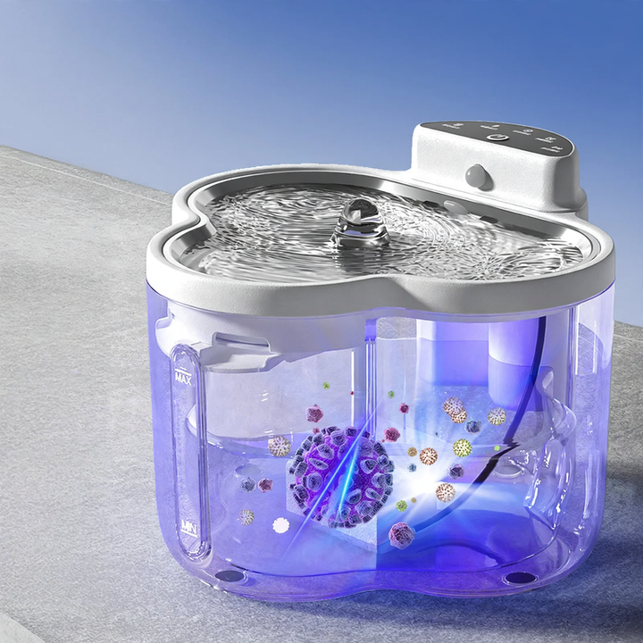 Automatischer Trinkbrunnen in Wolkenform mit Temperaturregelung